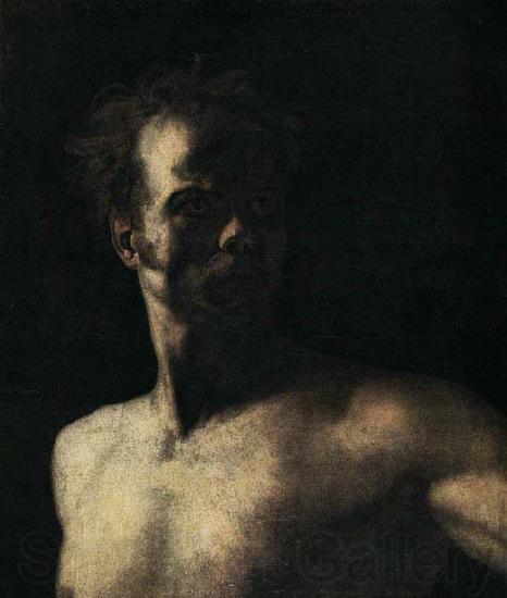 Theodore   Gericault Study of a Head France oil painting art